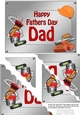 5x7 Handyman Tools - Happy Fathers Day Dad Scallop Corner