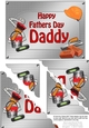 5x7 Handyman Tools - Happy Fathers Day Daddy Scallop Corner