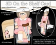 3D On the Shelf Card Kit - Older Lady Pamella is a Wheelchair User