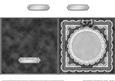 Square Pearls, Lace and Ribbon Plain Card Base Portrait Form