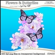 Pretty Flowers & Butterflies - CU4CU Digital Clip Art Set