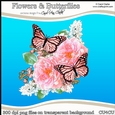 Pretty Flowers & Butterflies - CU4CU Digital Clip Art Set