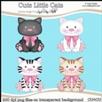Cute Little Cats - CU4CU Digital Clip Art Set