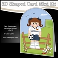 3D Shaped Card Kit - Little Footballer Plays for Germany