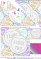 I Love You Sweet Heart - Scalloped Corner Stacker