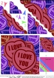 I Love You Sweet Heart - Scalloped Corner Stacker