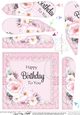 A Touch of Elegance Flowers, Pearls and Lace Fan Pyramage Topper