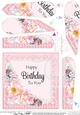 A Touch of Elegance Flowers, Pearls and Lace Fan Pyramage Topper
