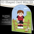 3D Shaped Card Kit - Little Footballer Plays for Morecambe