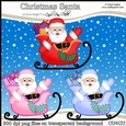 Christmas Santa - CU4CU Digital Clip Art Set