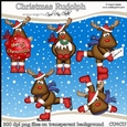Christmas Rudolph - CU4CU Digital Clip Art Set