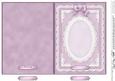 5 x 7 Pearls, Lace and Ribbon Plain Card Base