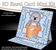 3D Easel Card Mini Kit - Flowerpot Friends - Cute Little Koala Bear