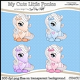 My Cute Little Ponies - CU4CU Digital Clip Art Set