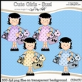 Cute Girlz - Suzi - CU4CU Digital Clip Art Set