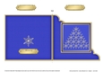 Christmas Snowflake Tree - Cut and Fold Corner Card 