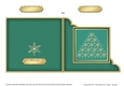 Christmas Snowflake Tree - Cut and Fold Corner Card 