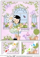 8 x 8 Rose Cottage Girlz Scalloped Corner Topper 