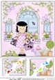 8 x 8 Rose Cottage Girlz Scalloped Corner Topper 
