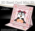 3D Easel Card Mini Kit - Cute Little Penguin