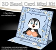 3D Easel Card Mini Kit - Cute Little Penguin