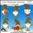 Cute Christmas Gnomes - CU4CU Digital Clip Art Set