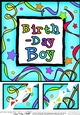 Birthday Boy - 8 x 8 Scalloped Corner Topper 