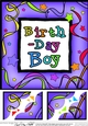 Birthday Boy - 8 x 8 Scalloped Corner Topper 