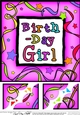Birthday Girl- 8 x 8 Scalloped Corner Topper 