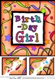 Birthday Girl- 8 x 8 Scalloped Corner Topper 