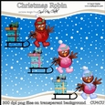 Christmas Robin - CU4CU Digital Clip Art Set