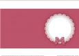 Square Pearls and Lace Card Front or Insert
