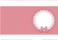 Square Pearls and Lace Card Front or Insert