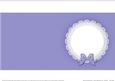Square Pearls and Lace Card Front or Insert