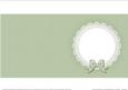 Square Pearls and Lace Card Front or Insert