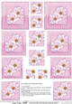 A Touch of Elegance Flowers Pearls and Lace - Pyramage sheet