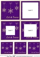 Elegant Christmas Snowflakes - Tunnel Topper