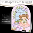 3D Shaped Card Kit - Country Cottage Girlz Liz
