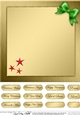 Elegant Christmas Greetings matching 8 x 8 insert panel and greetings
