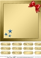 Elegant Christmas Greetings matching 8 x 8 insert panel and greetings