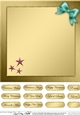 Elegant Christmas Greetings matching 8 x 8 insert panel and greetings