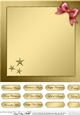 Elegant Christmas Greetings matching 8 x 8 insert panel and greetings