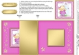 Hunney Bear Rosie has a Flower- No-Hole Fold Back Card