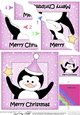 Cute Christmas Penguin - Wavey Corner Stacker