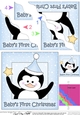 Cute Christmas Penguin - Babys First Christmas - Wavey Corner Stacker