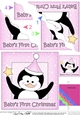 Cute Christmas Penguin - Babys First Christmas - Wavey Corner Stacker