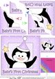 Cute Christmas Penguin - Babys First Christmas - Wavey Corner Stacker