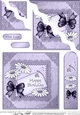 Daisies on metallic lace - Wavey Corner Stacker