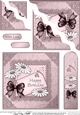 Daisies on metallic lace - Wavey Corner Stacker