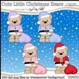 Cute Little Christmas Bears - CU4CU Digital Clip Art Set